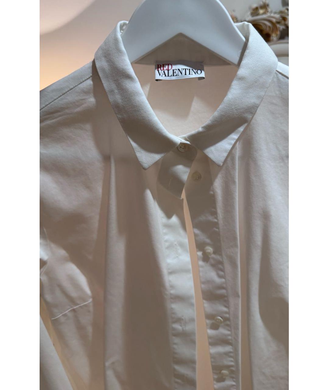 RED VALENTINO Белая хлопковая рубашка, фото 5