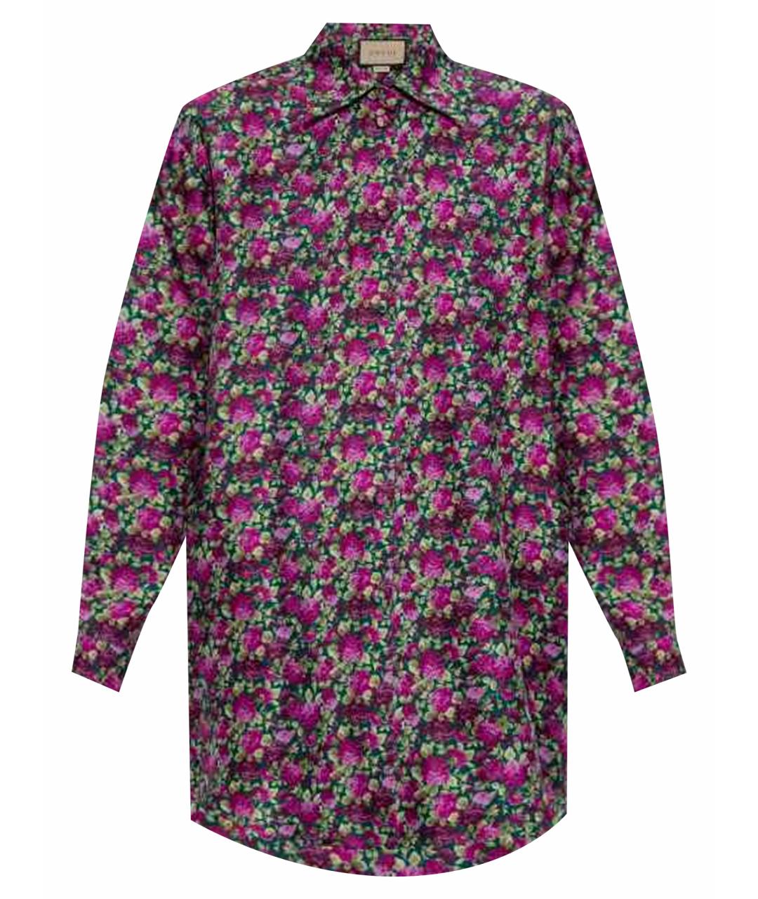 GUCCI Мульти шелковая рубашка, фото 1