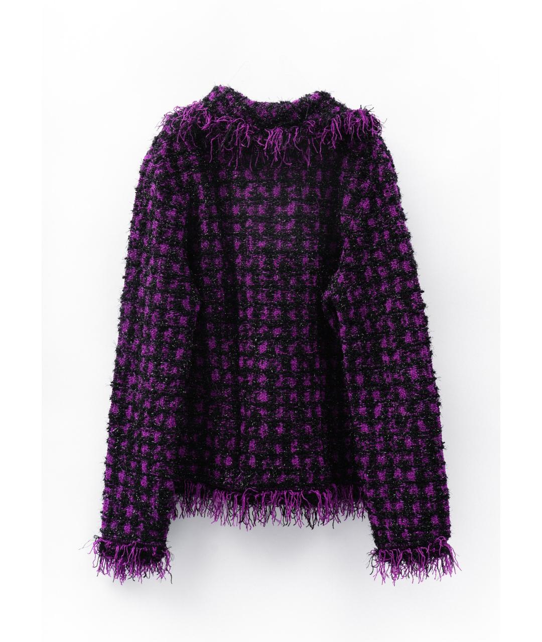 ESCADA Фиолетовый шерстяной жакет/пиджак, фото 2