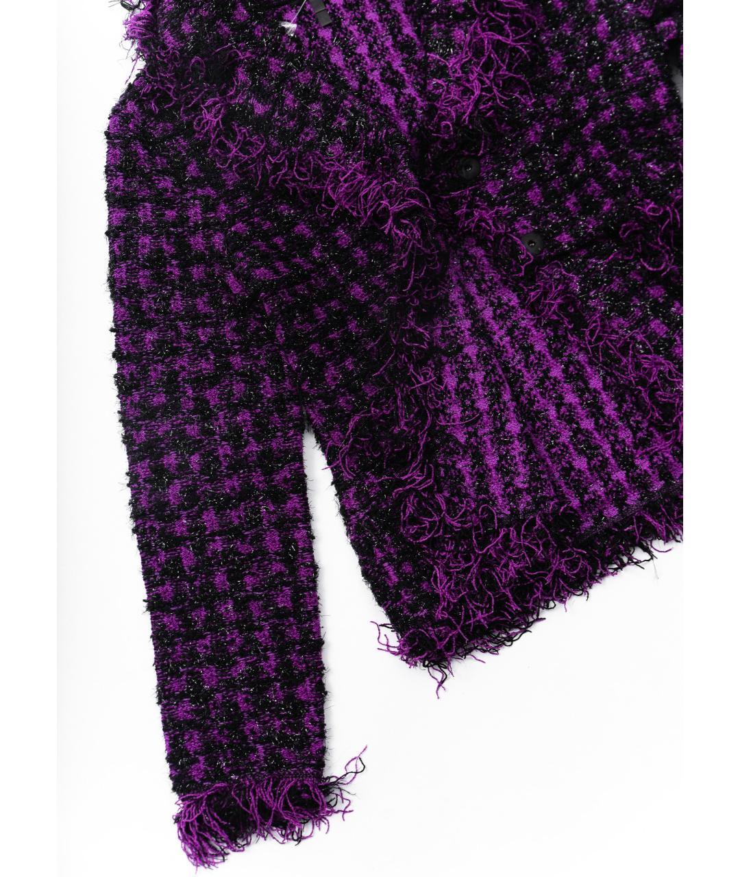 ESCADA Фиолетовый шерстяной жакет/пиджак, фото 3