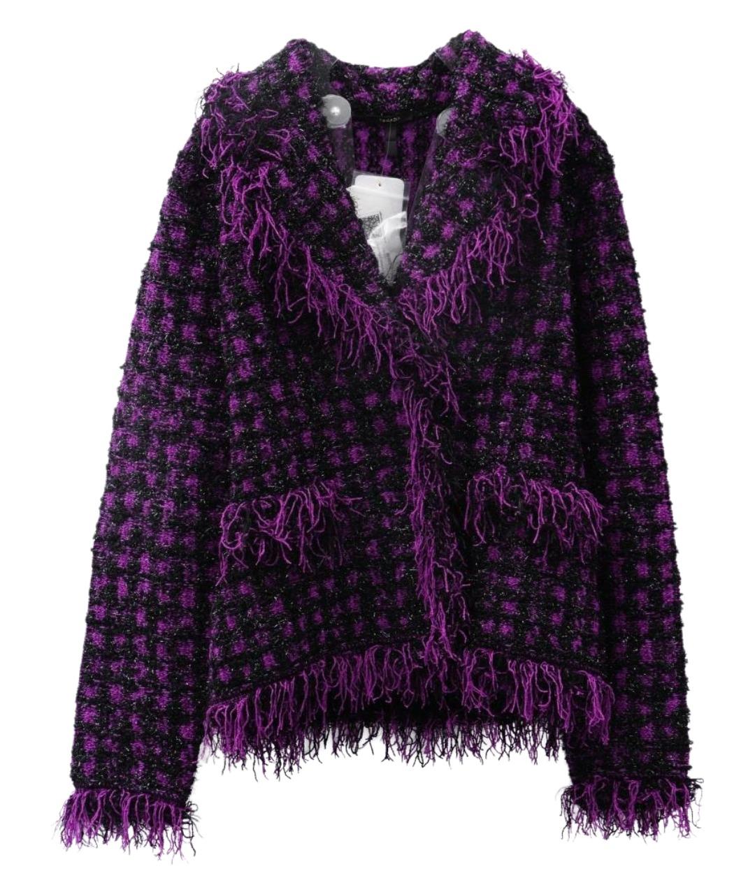 ESCADA Фиолетовый шерстяной жакет/пиджак, фото 1