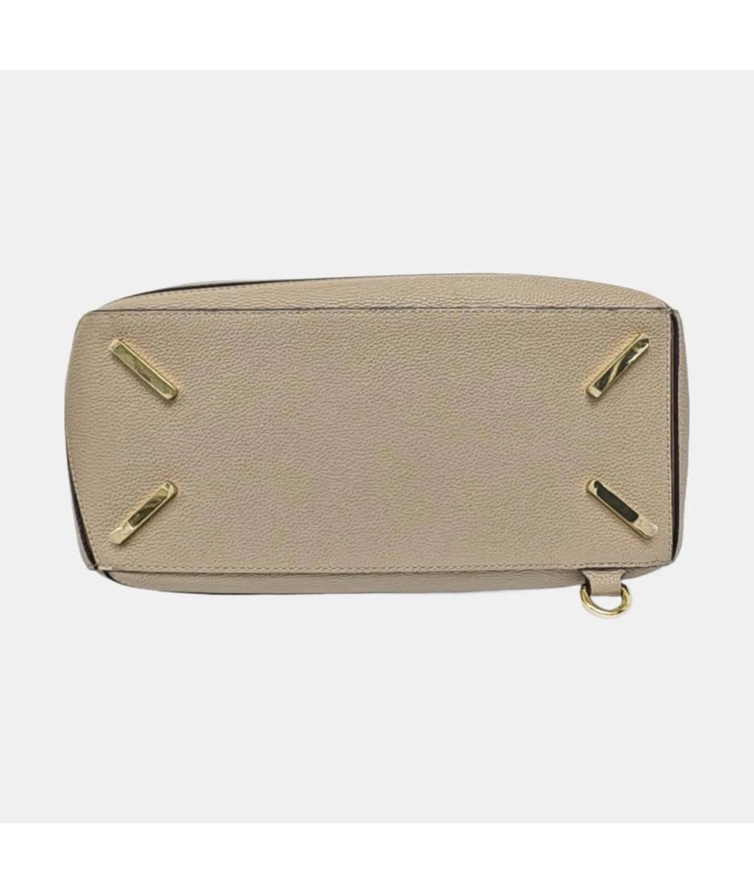 LOEWE Бежевая кожаная сумка тоут, фото 5