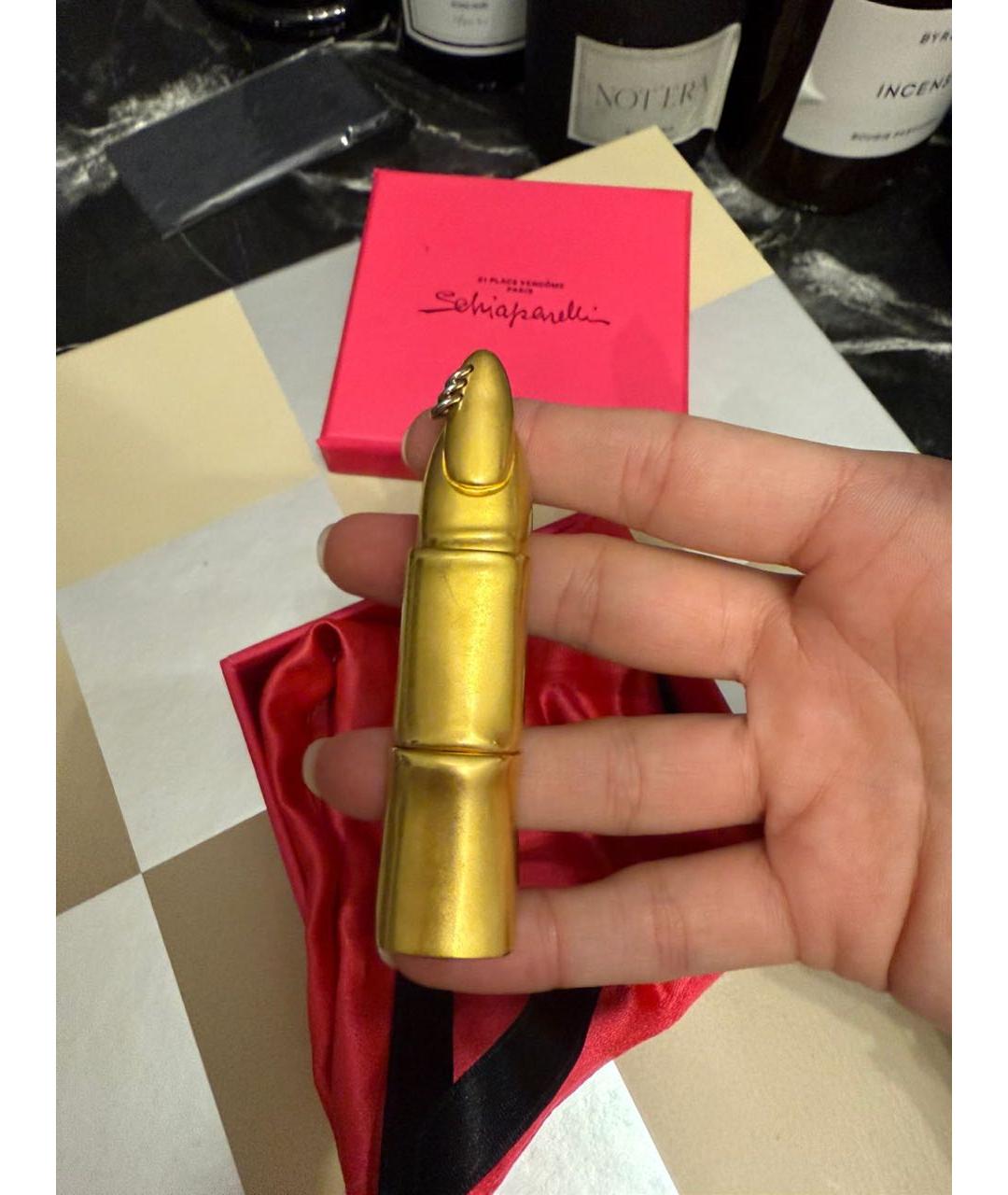 SCHIAPARELLI Золотое металлическое кольцо, фото 2