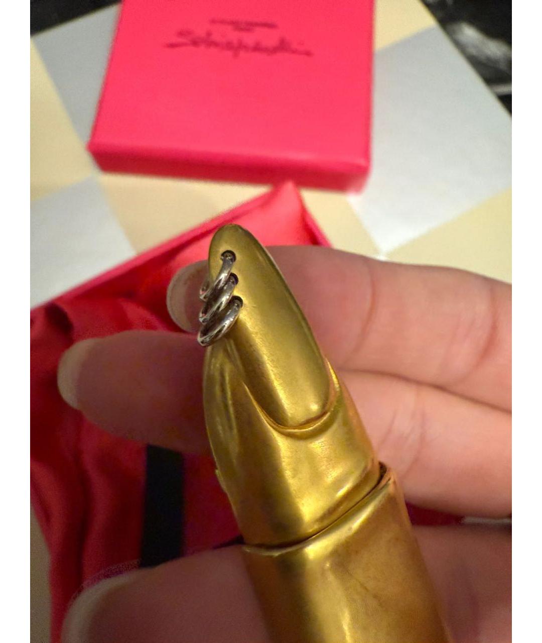 SCHIAPARELLI Золотое металлическое кольцо, фото 5