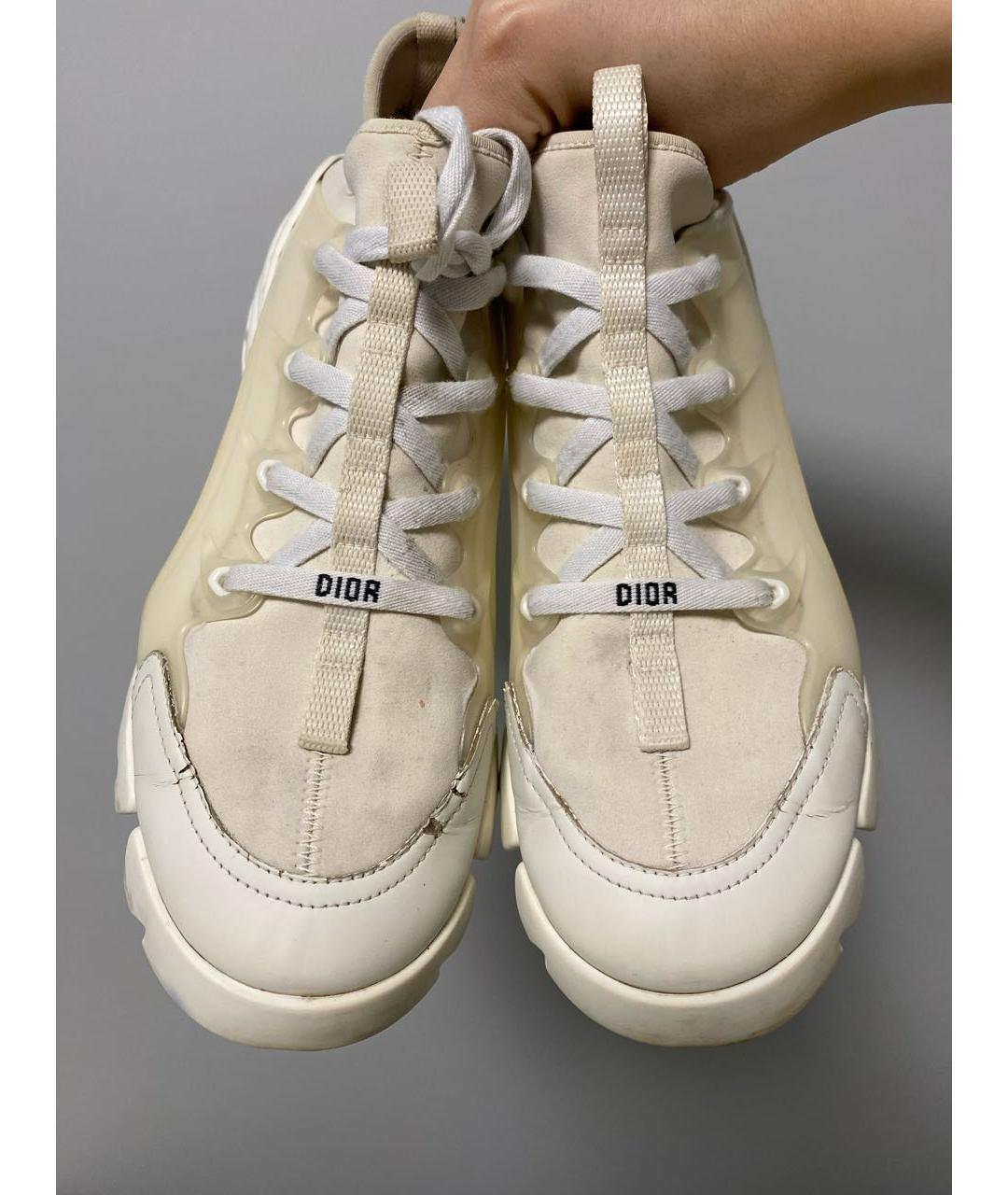 CHRISTIAN DIOR Белые неопреновые кроссовки, фото 5