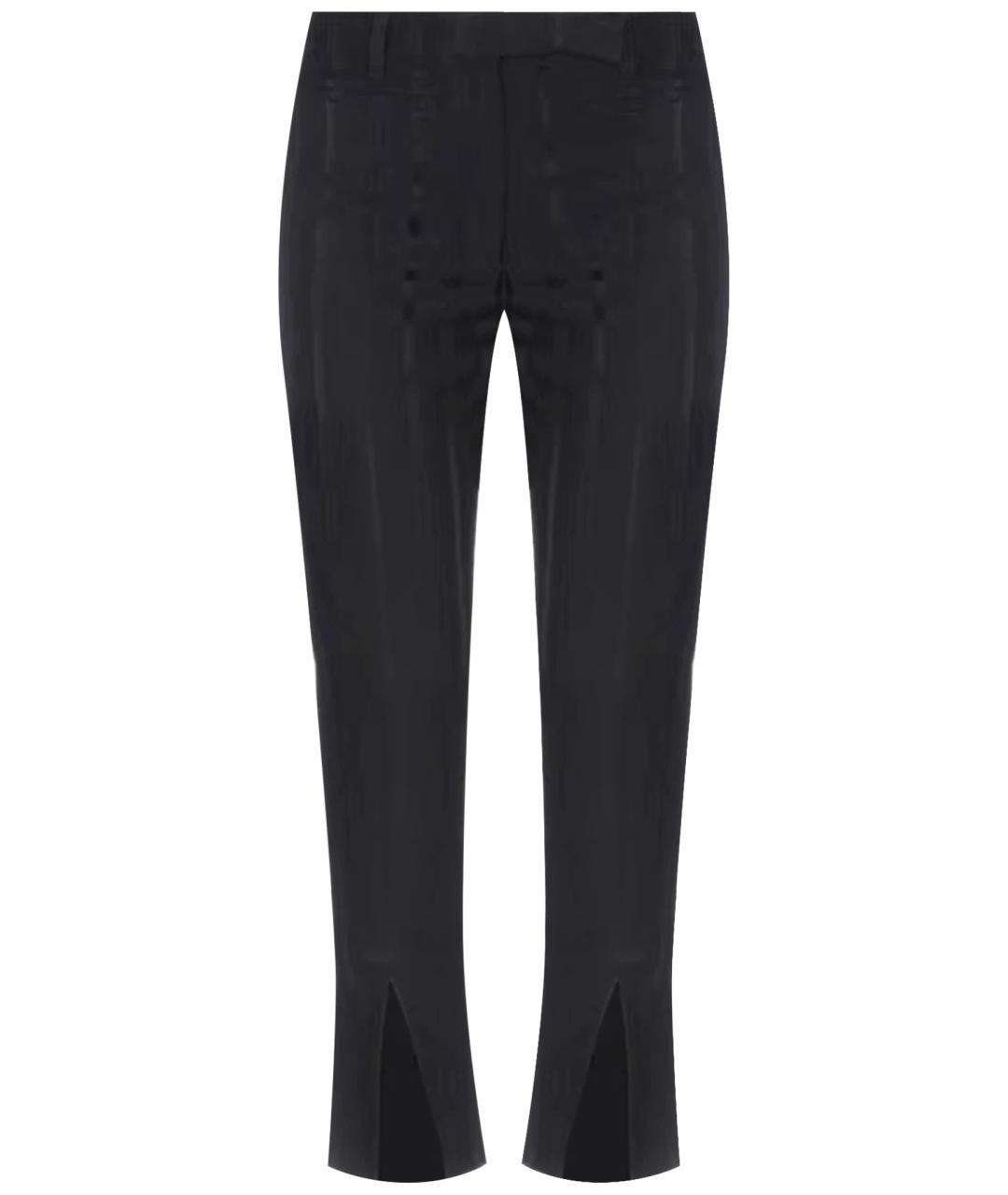ANN DEMEULEMEESTER Черные вискозные брюки узкие, фото 1