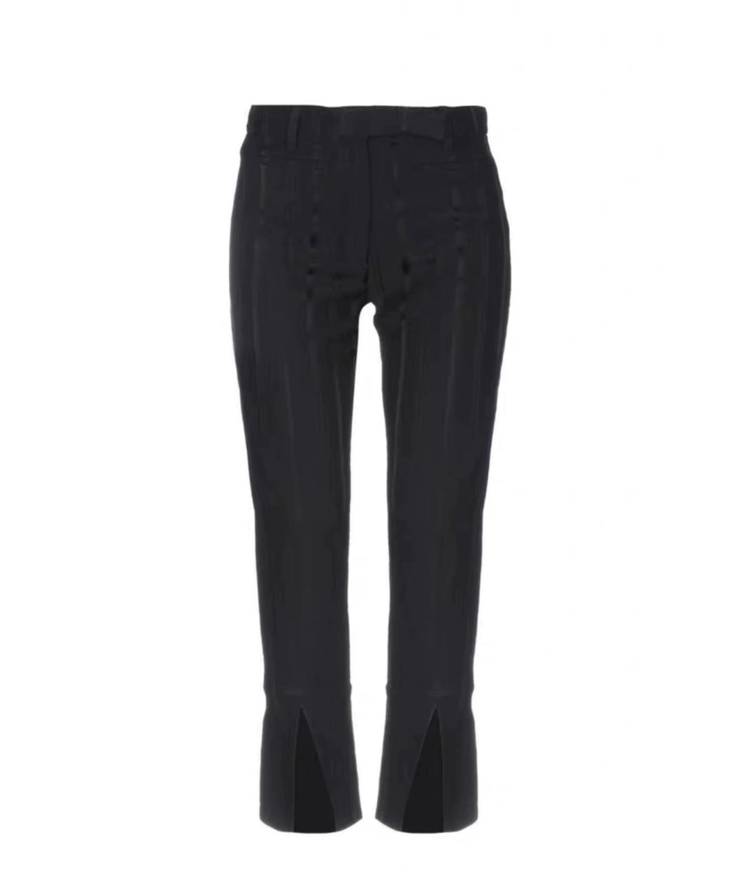 ANN DEMEULEMEESTER Черные вискозные брюки узкие, фото 6