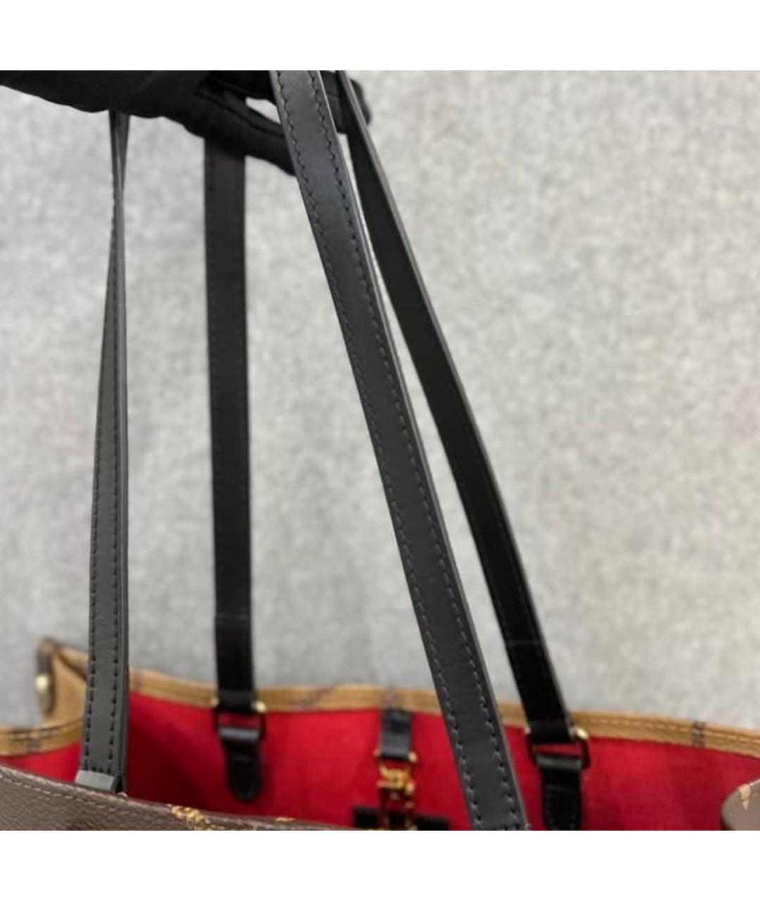 LOUIS VUITTON Коричневая сумка тоут, фото 4