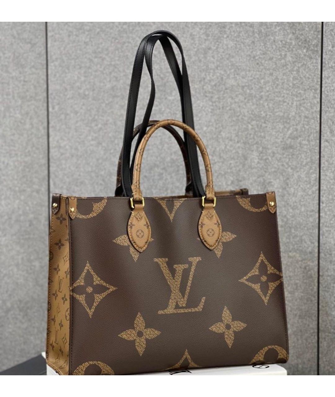 LOUIS VUITTON Коричневая сумка тоут, фото 6