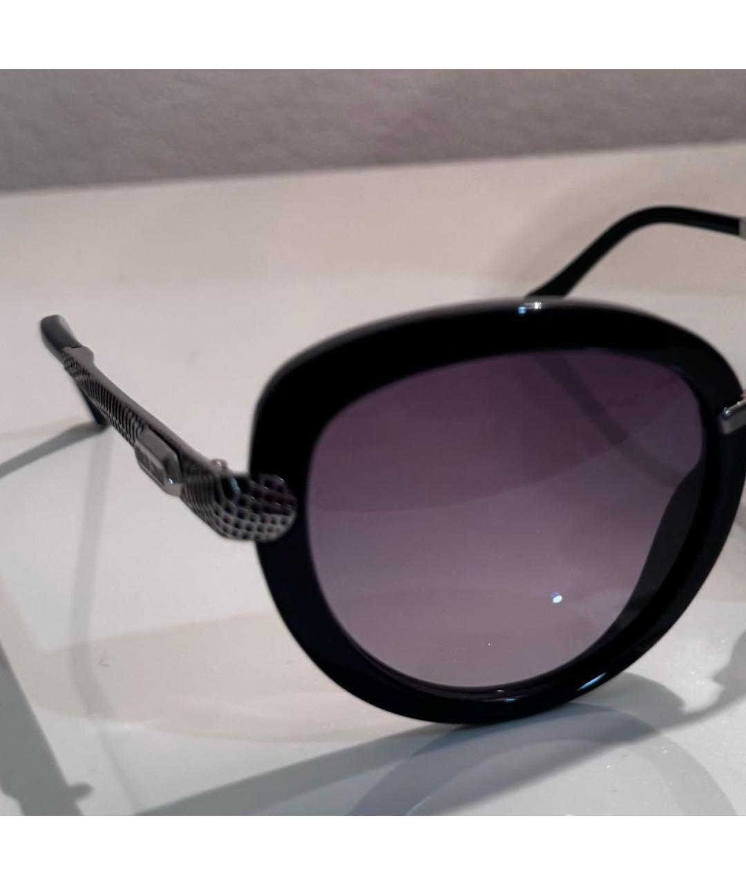 ROBERTO CAVALLI Черные пластиковые солнцезащитные очки, фото 6