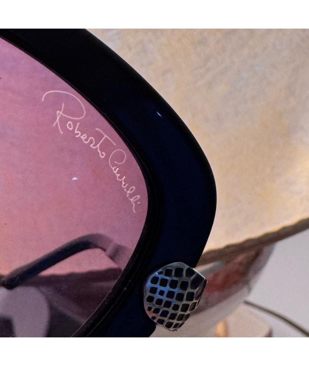 ROBERTO CAVALLI Черные пластиковые солнцезащитные очки, фото 5