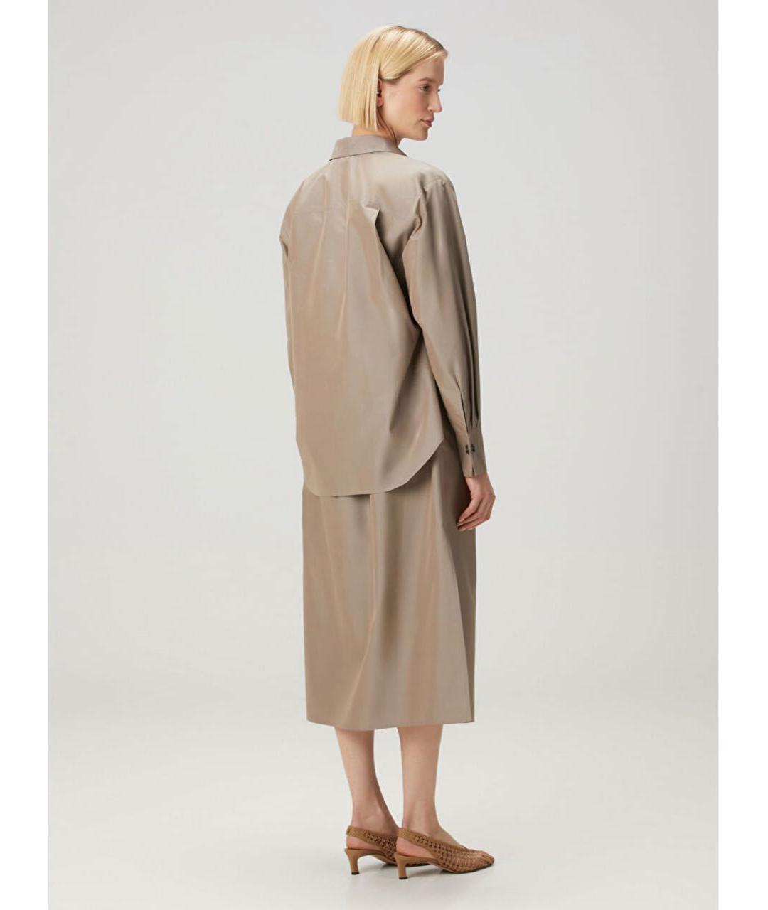 FENDI Коричневое хлопковое повседневное платье, фото 8