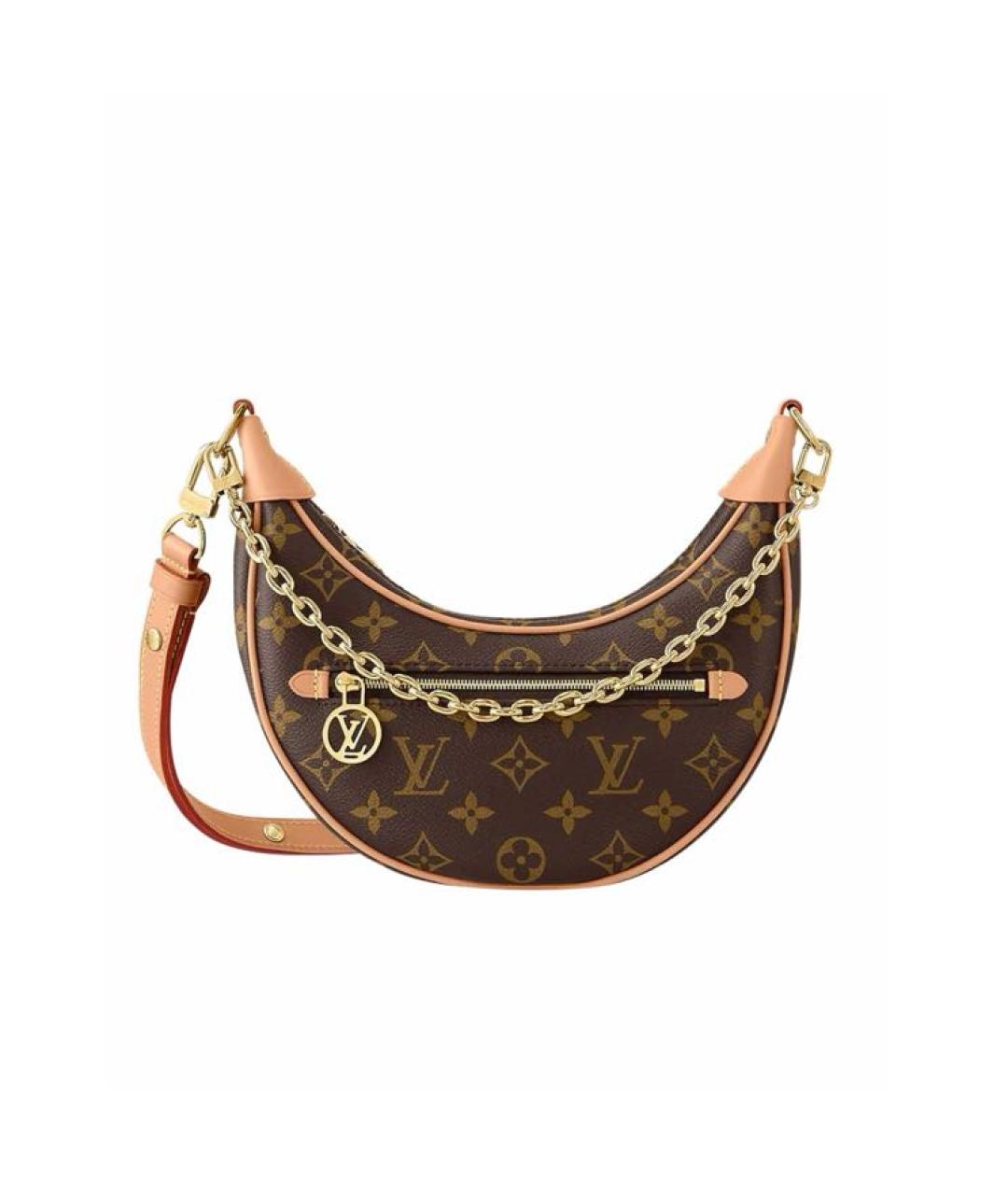 LOUIS VUITTON Коричневая сумка через плечо, фото 5