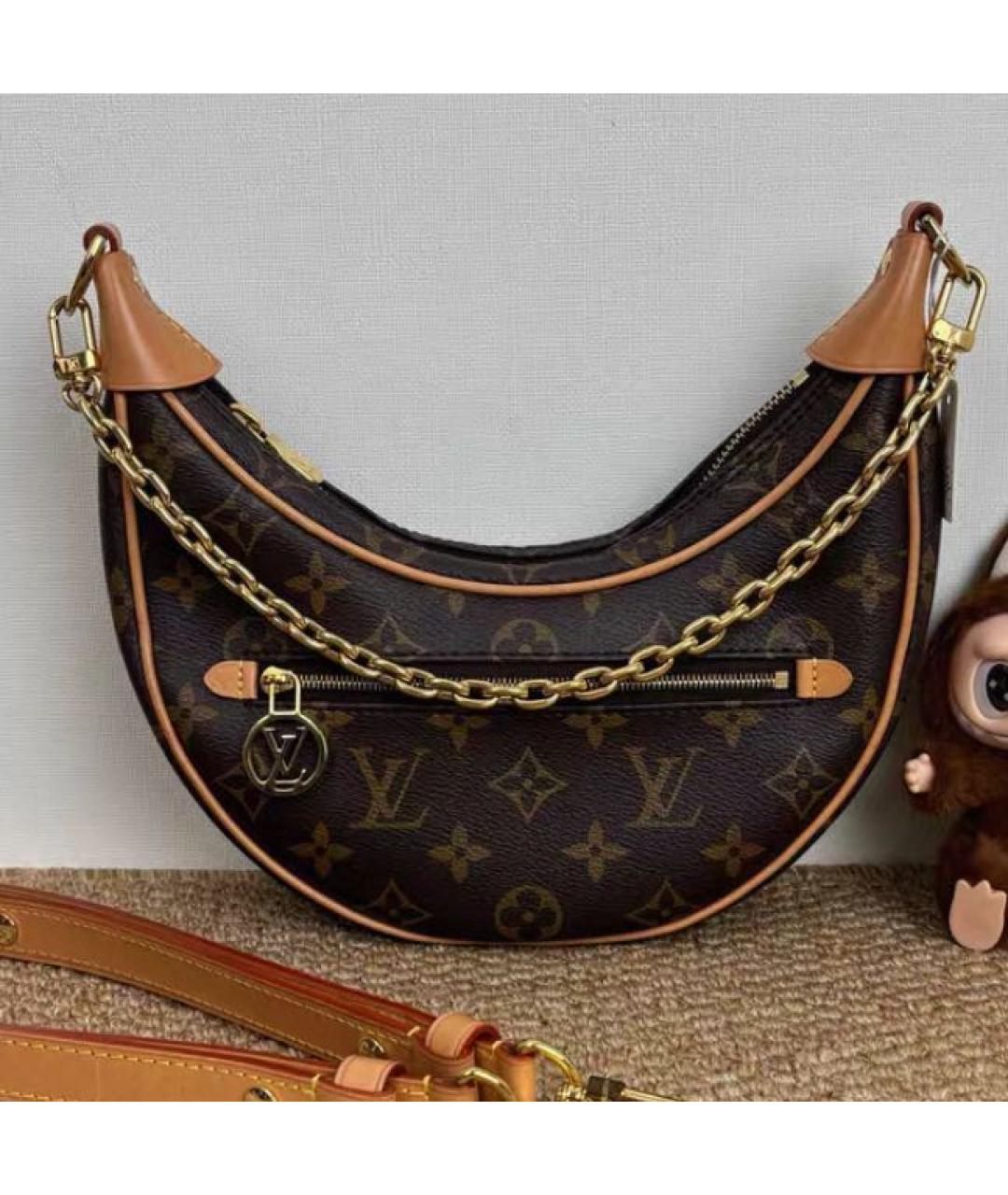 LOUIS VUITTON Коричневая сумка через плечо, фото 2