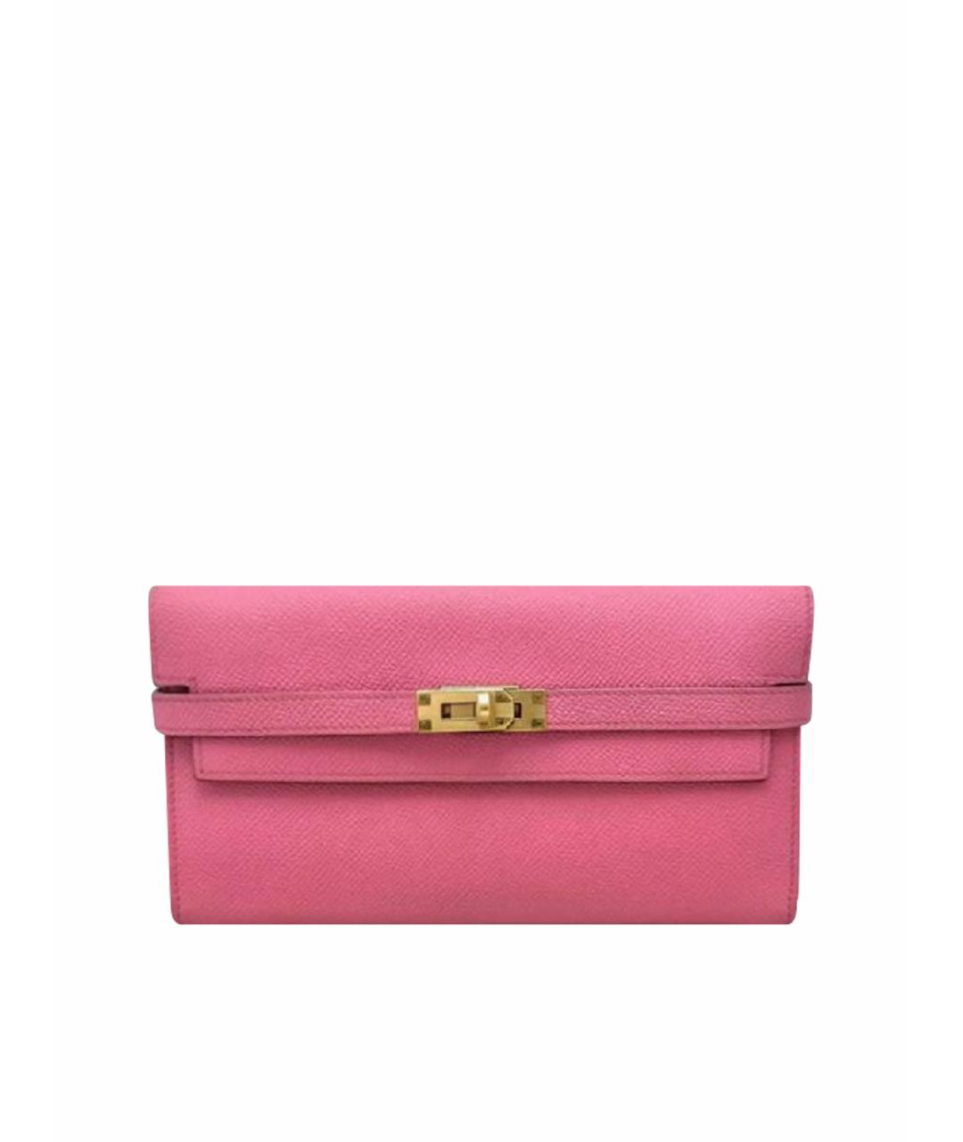 HERMES Розовая кожаная сумка через плечо, фото 1