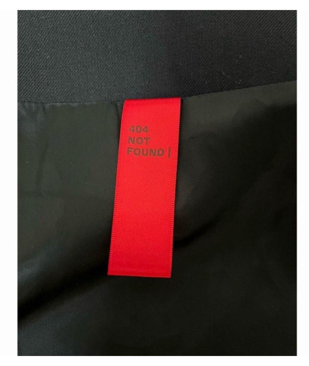 404NOTFOUND Черная шерстяная юбка мини, фото 5