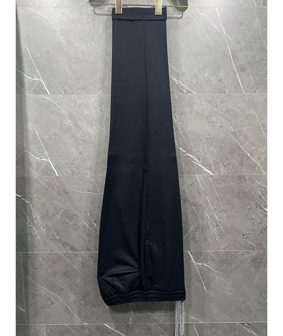 KITON Черные шерстяные повседневные брюки, фото 5