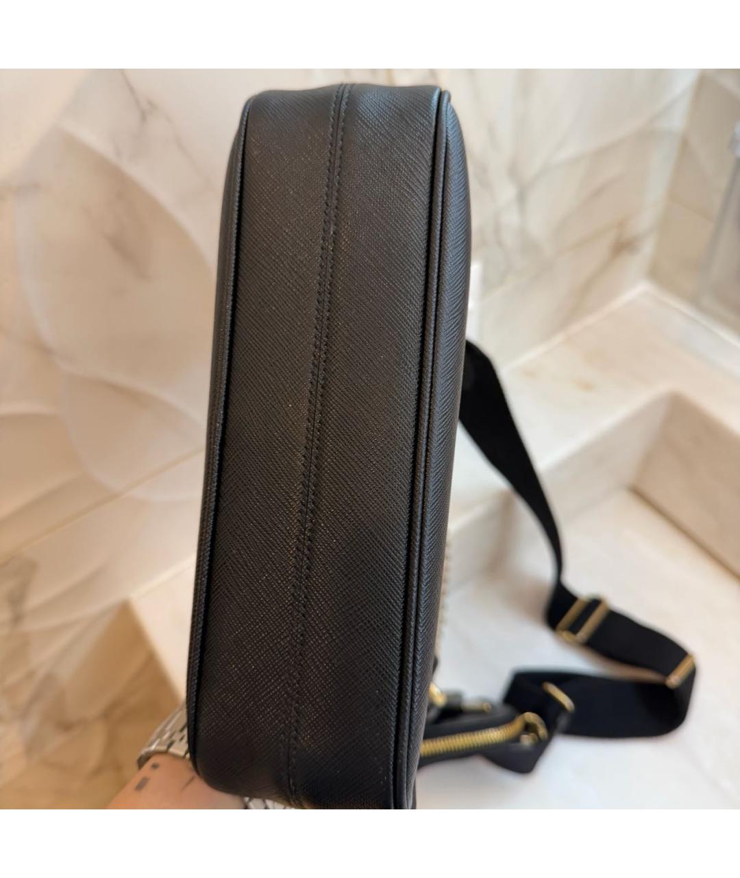 PRADA Черная тканевая сумка через плечо, фото 3