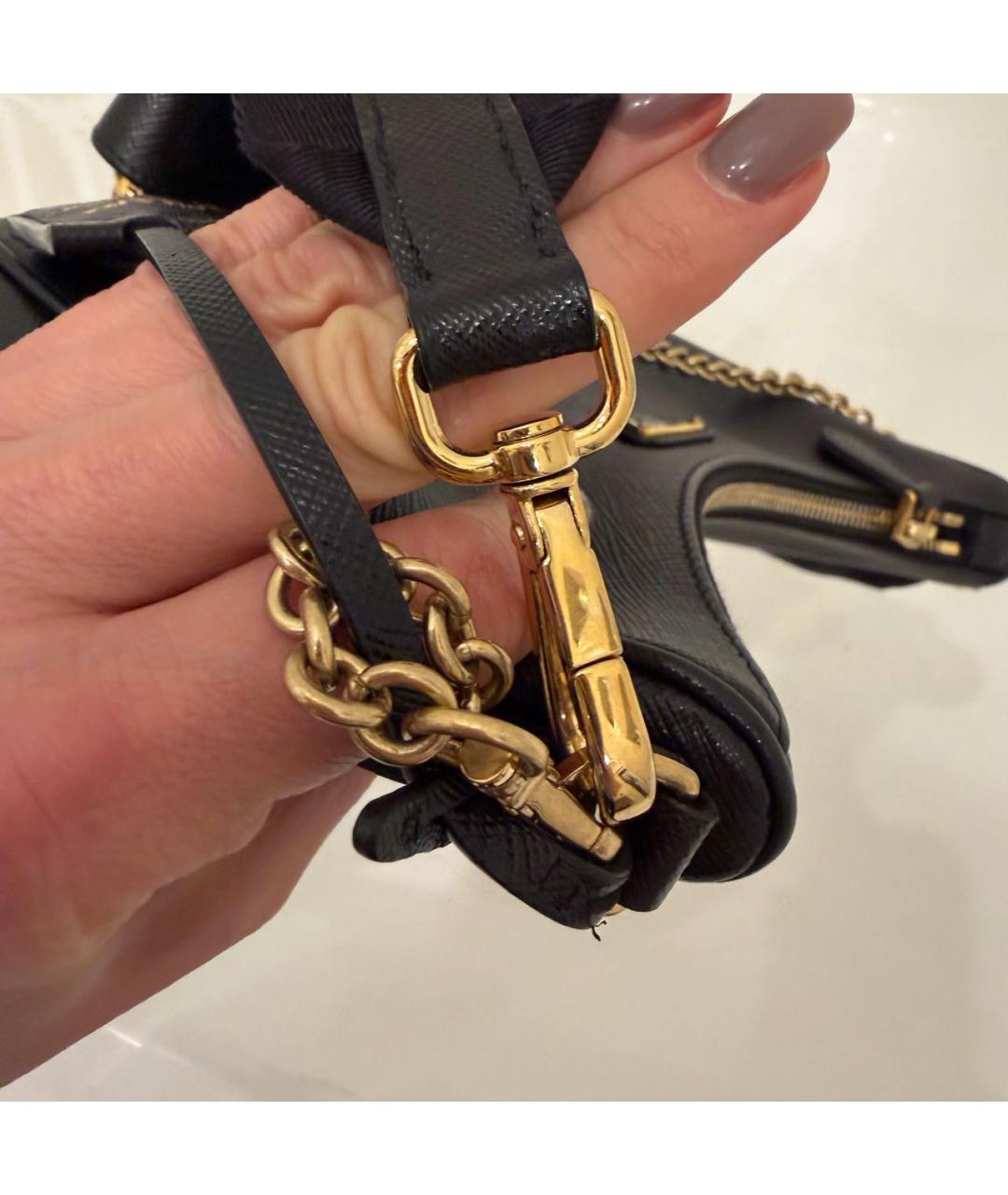 PRADA Черная тканевая сумка через плечо, фото 7