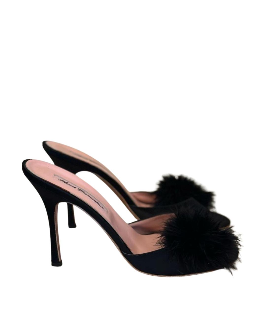 AGENT PROVOCATEUR Черные кожаные мюли, фото 1