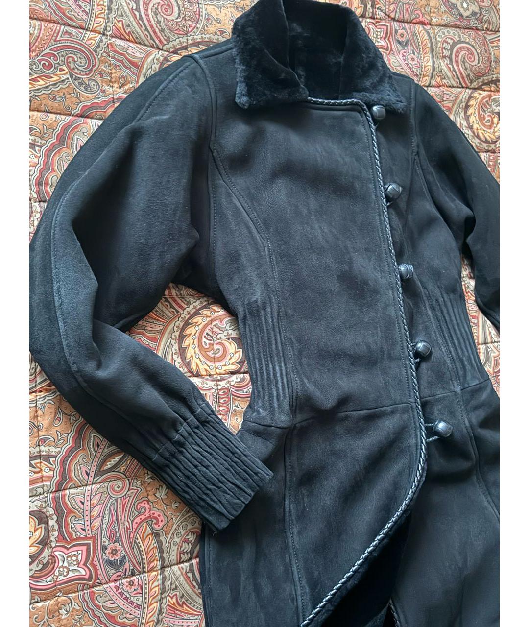 SAINT LAURENT Черная меховая дубленка, фото 8