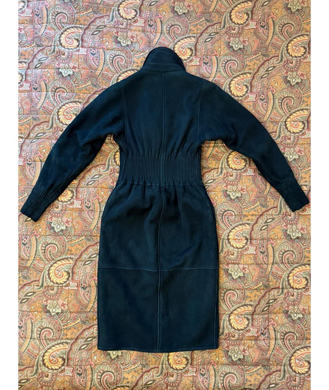 SAINT LAURENT Черная меховая дубленка, фото 2