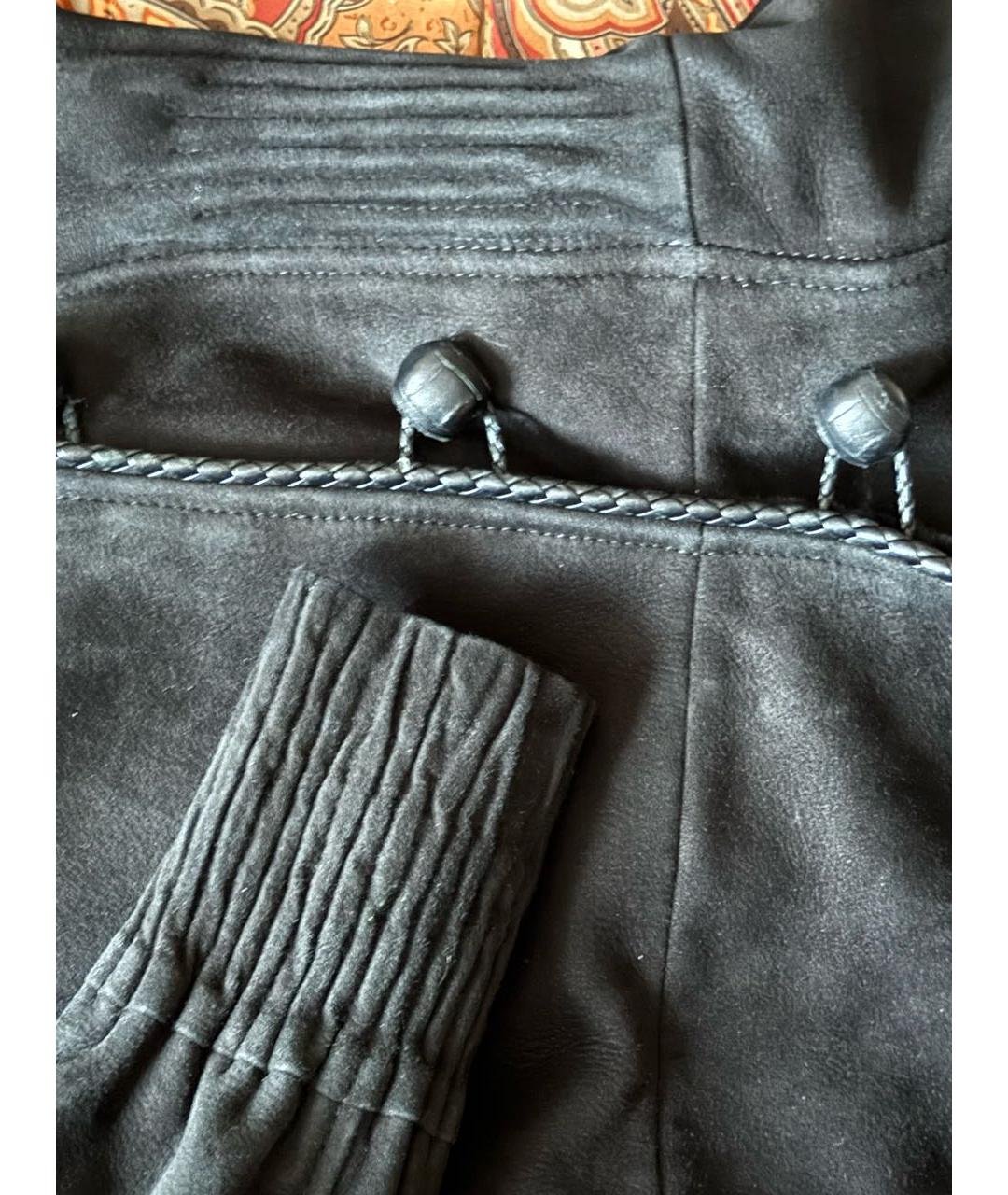 SAINT LAURENT Черная меховая дубленка, фото 4