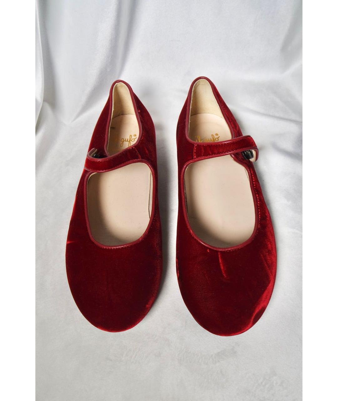 IL GUFO Красные кожаные балетки, фото 2