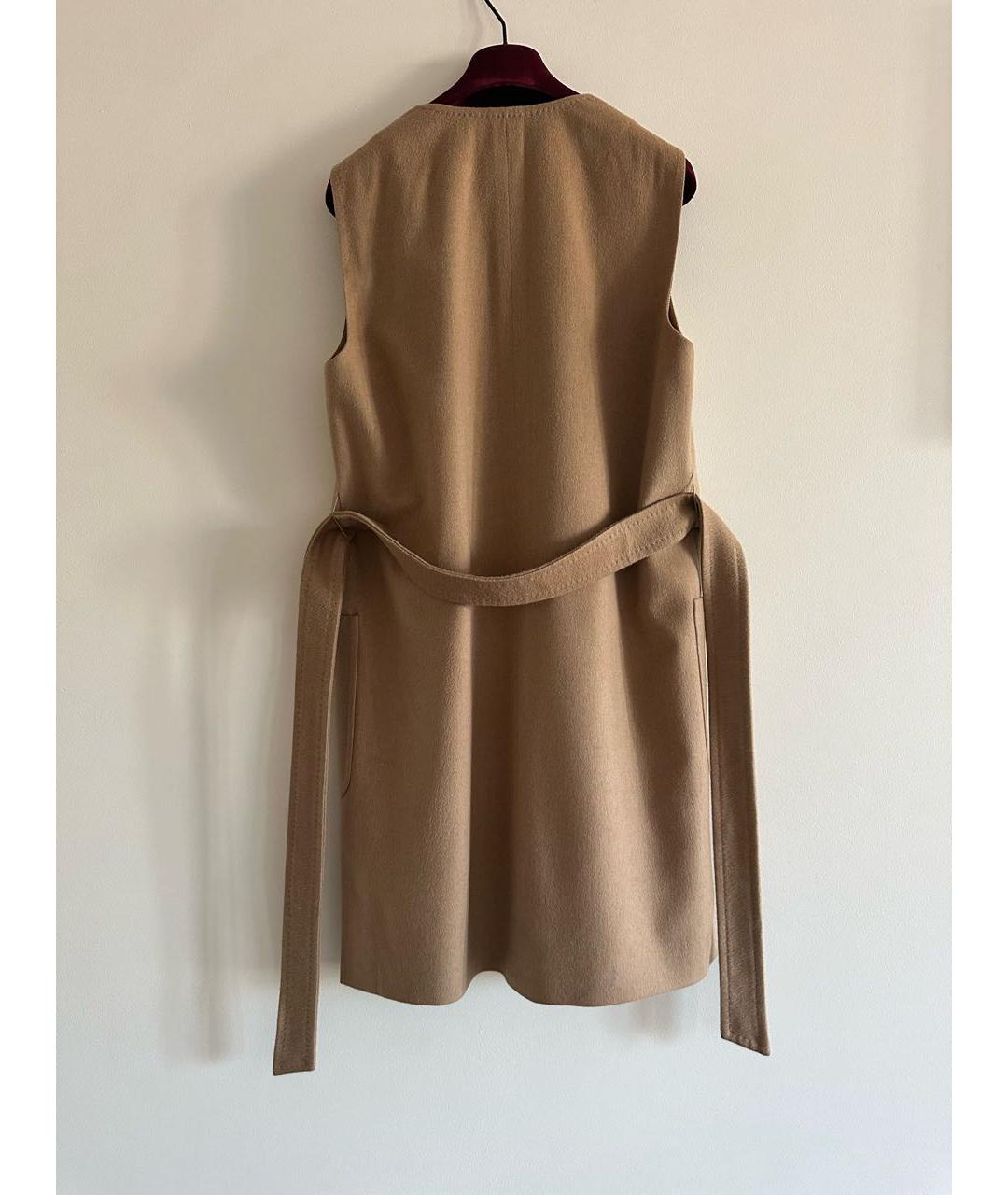 MAX MARA Бежевый кашемировый жилет, фото 3