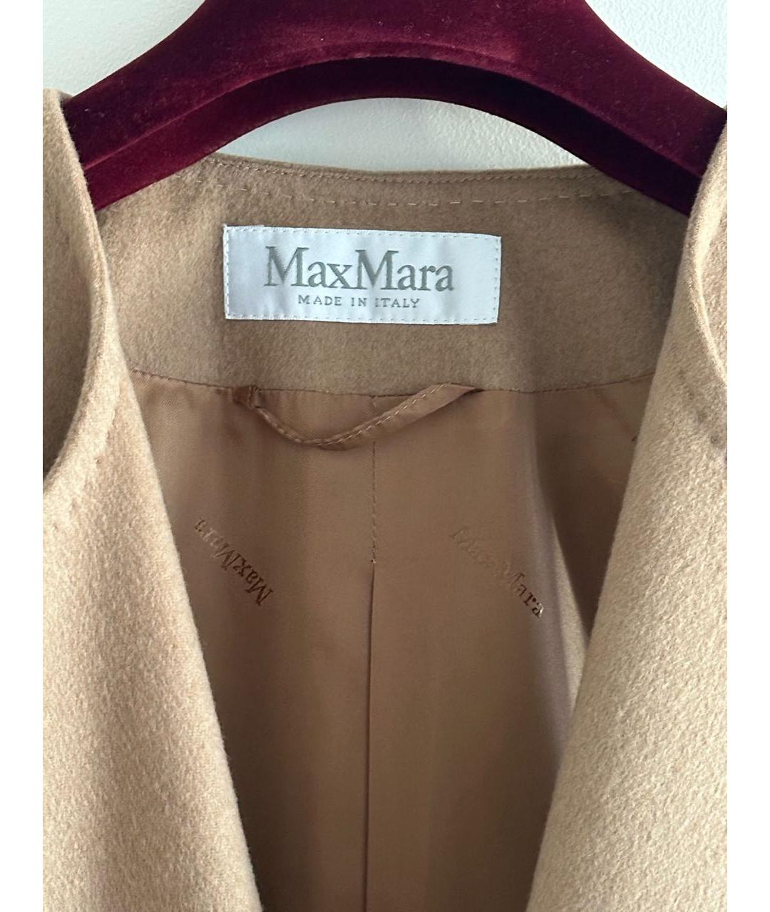 MAX MARA Бежевый кашемировый жилет, фото 5