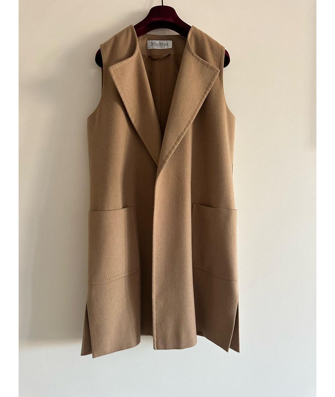 MAX MARA Бежевый кашемировый жилет, фото 8