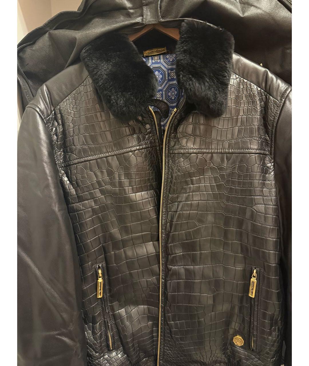 STEFANO RICCI Черная кожаная куртка, фото 9