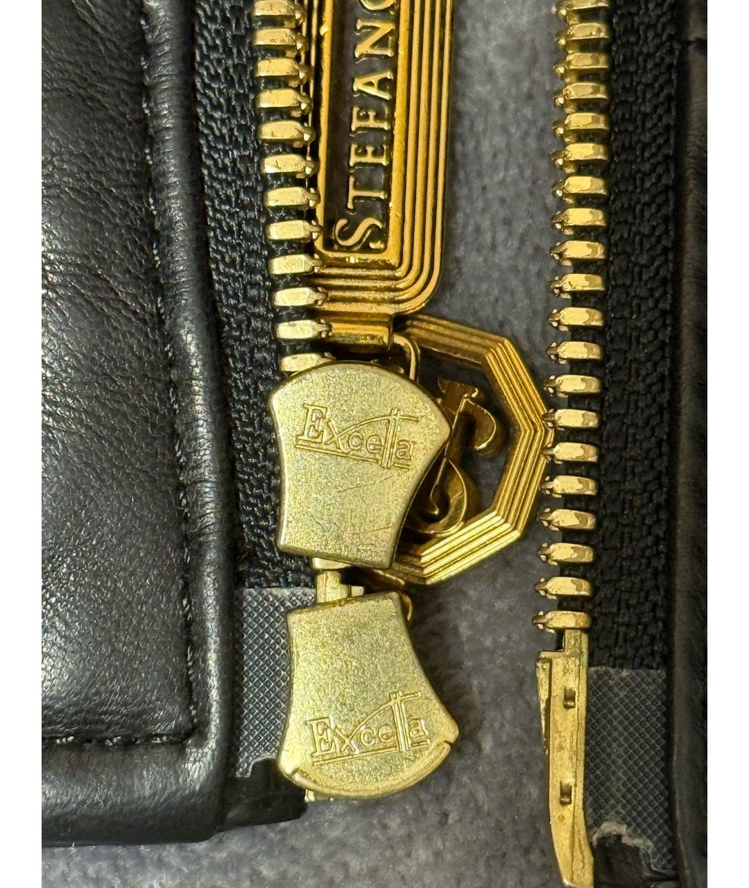 STEFANO RICCI Черная кожаная куртка, фото 3