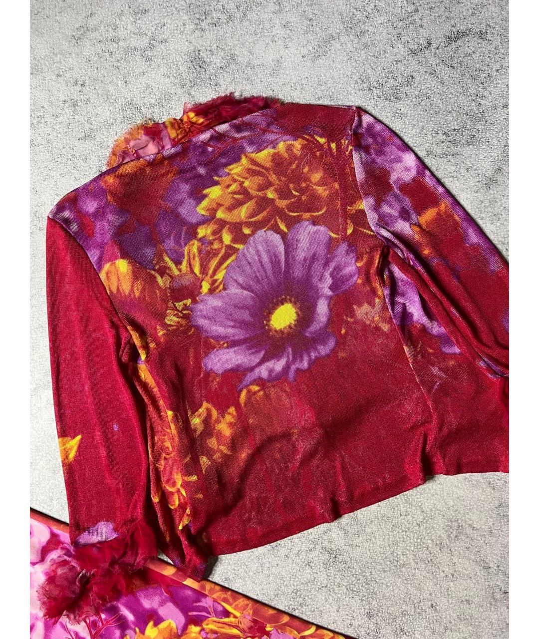 ROBERTO CAVALLI Мульти шелковый костюм с брюками, фото 5