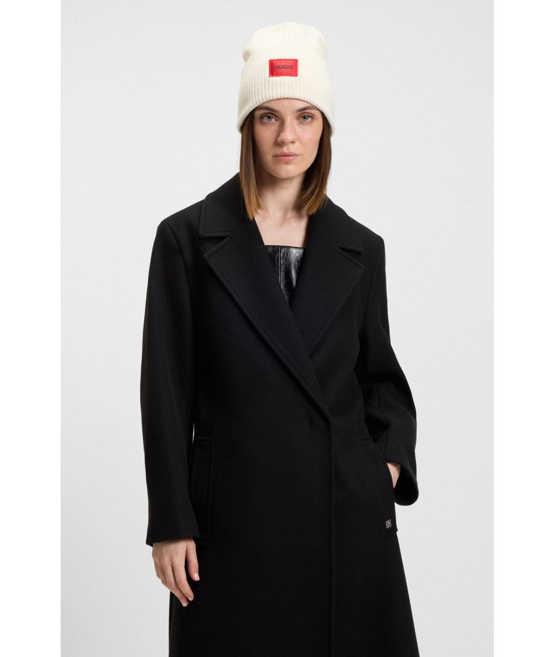 HUGO Бежевая шерстяная шапка, фото 4