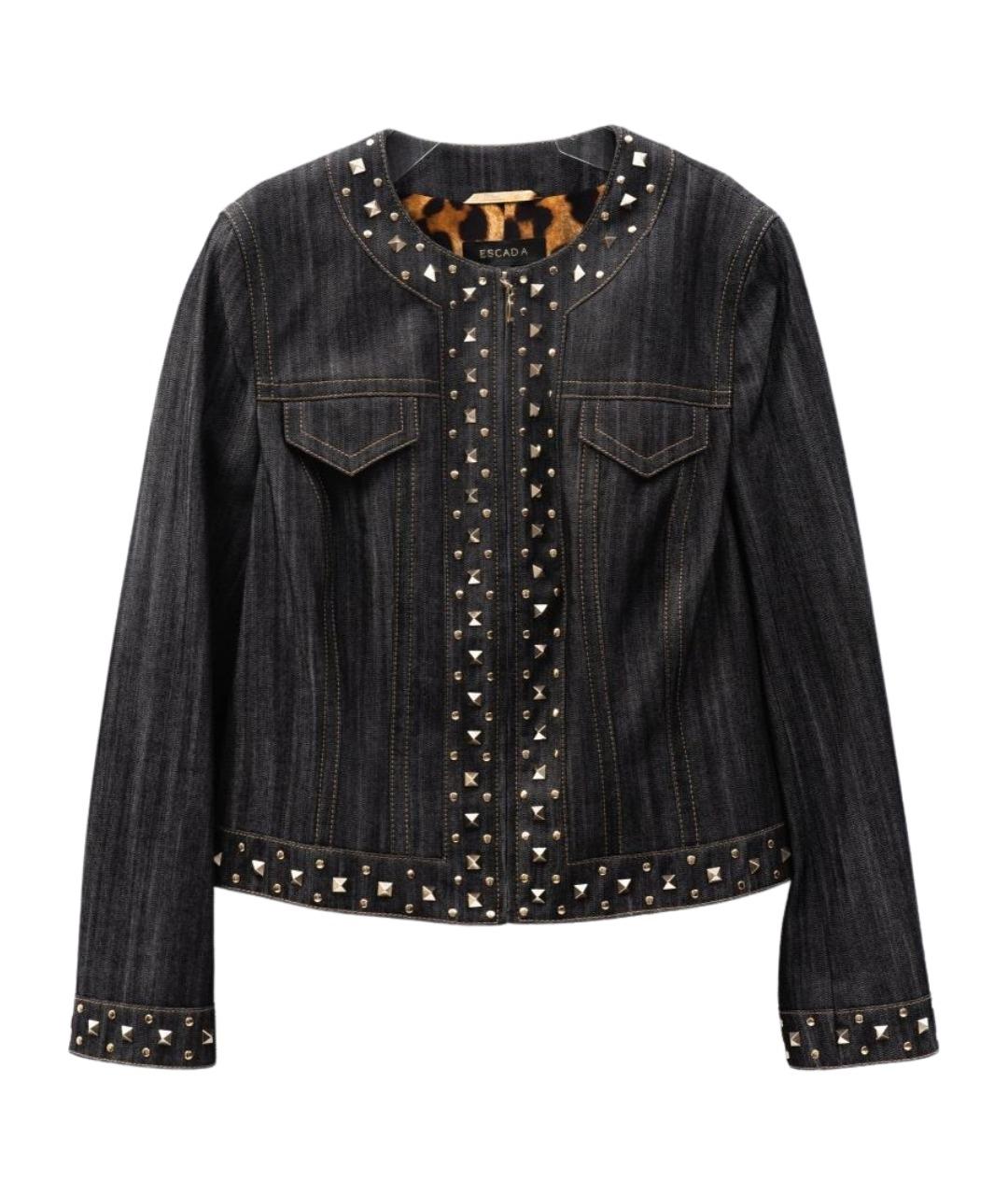 ESCADA Черная деним куртка, фото 1