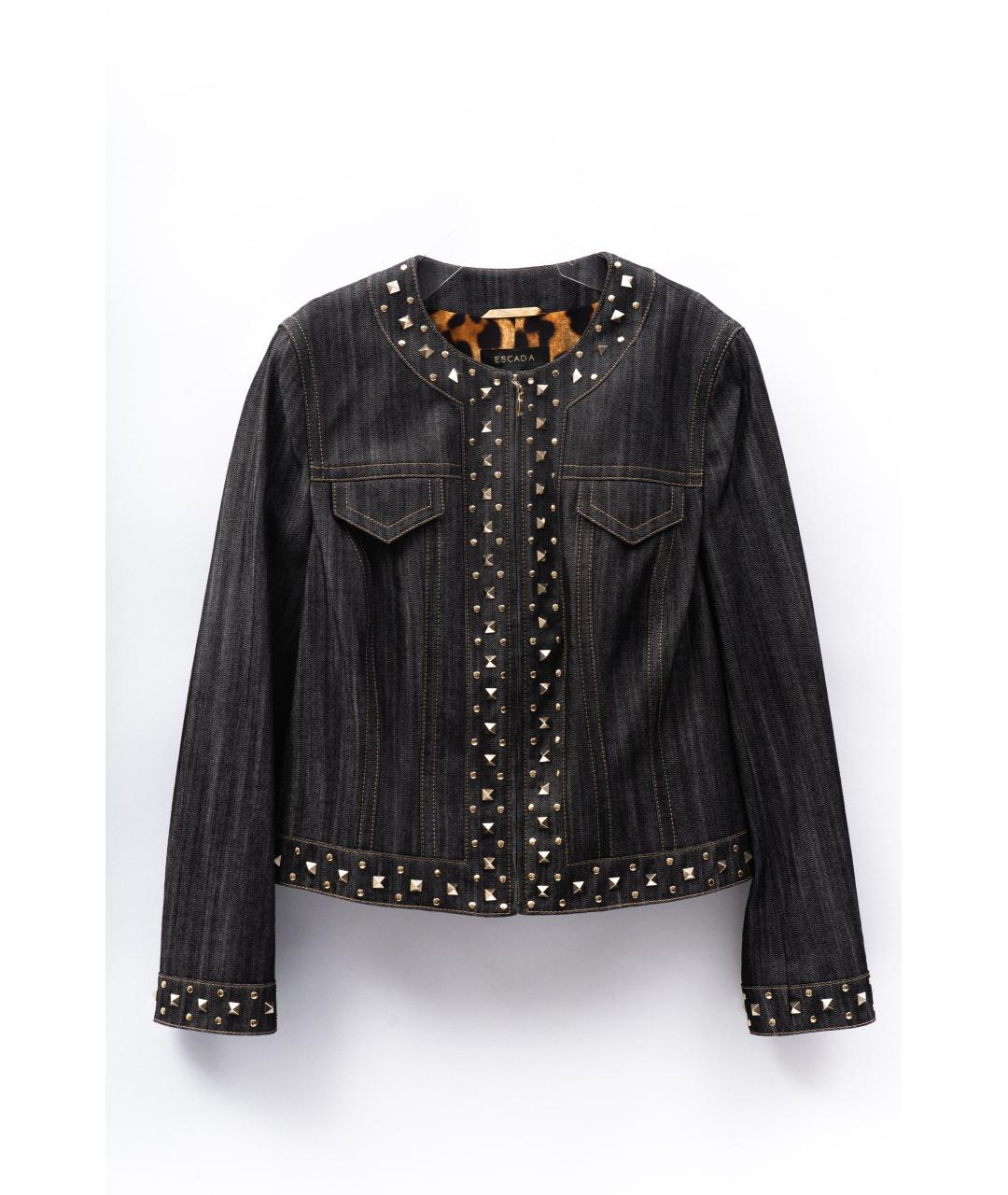 ESCADA Черная деним куртка, фото 7