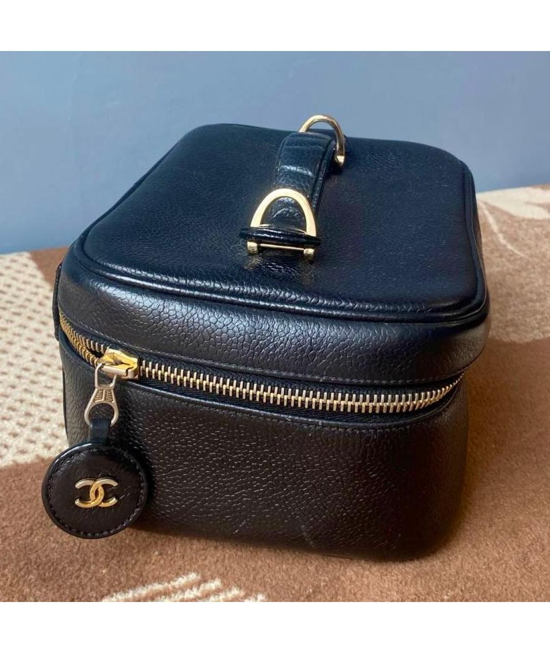 CHANEL Черная кожаная сумка через плечо, фото 5