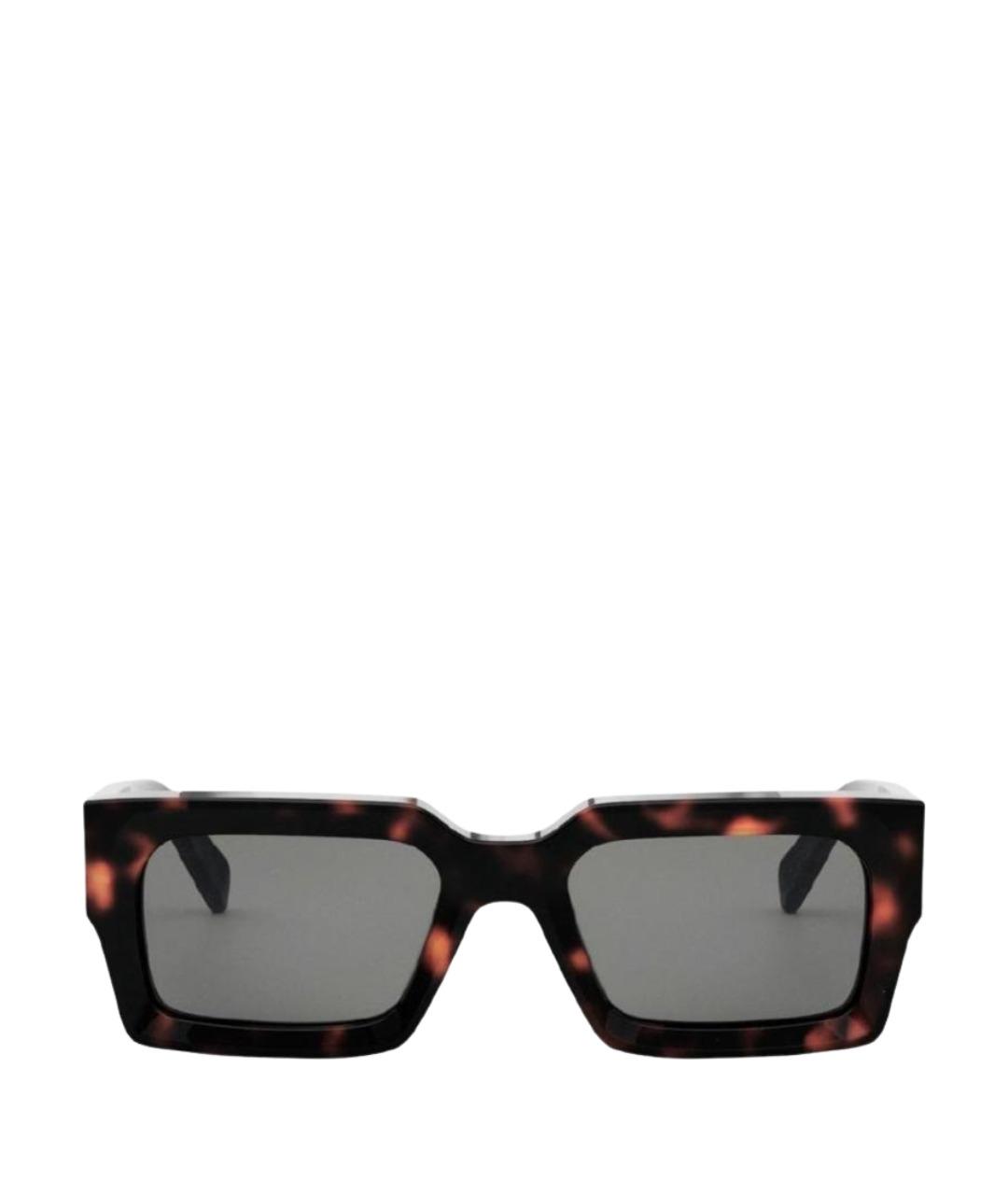 CELINE Коричневые пластиковые солнцезащитные очки, фото 1