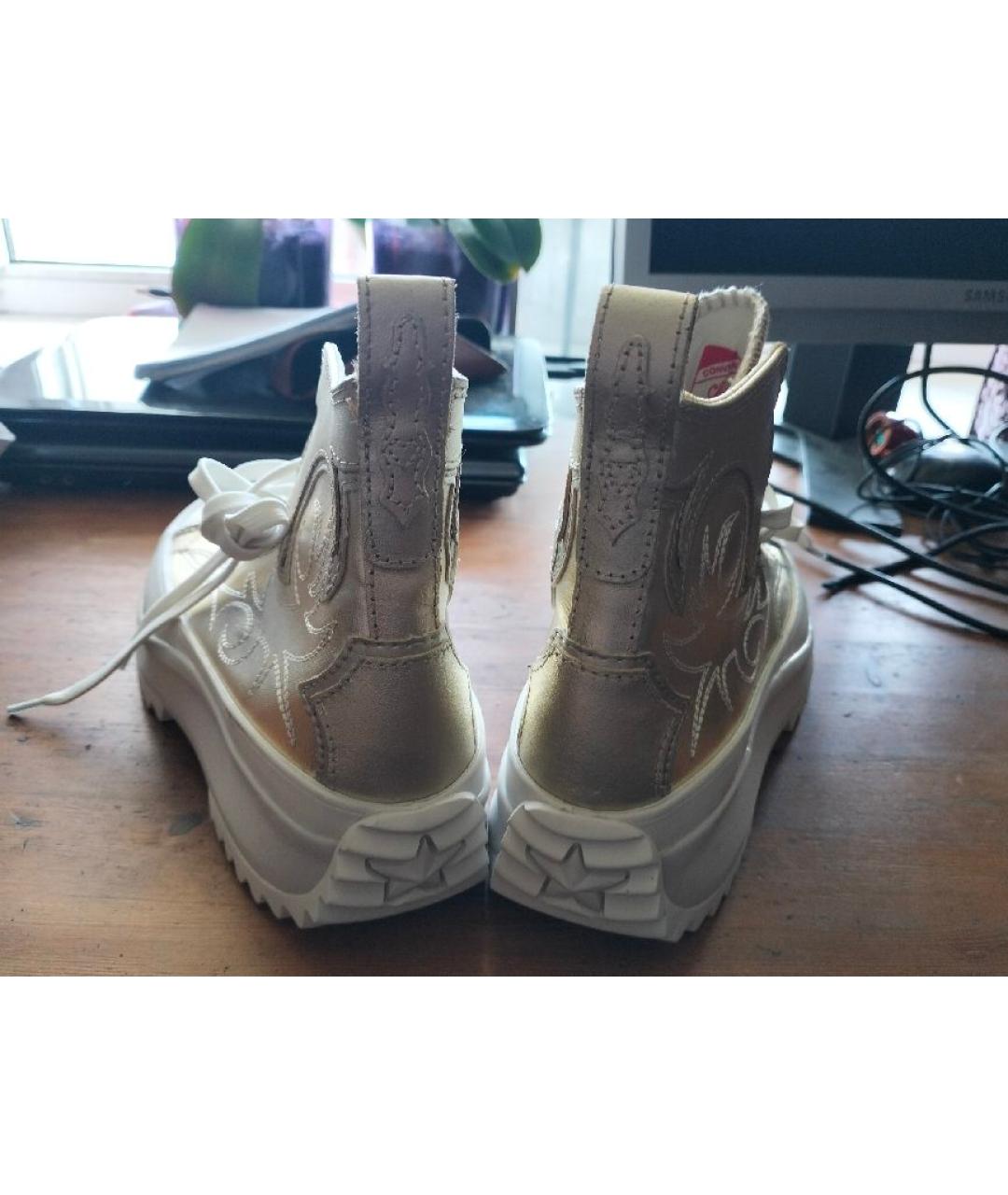 CONVERSE Золотые кеды, фото 4