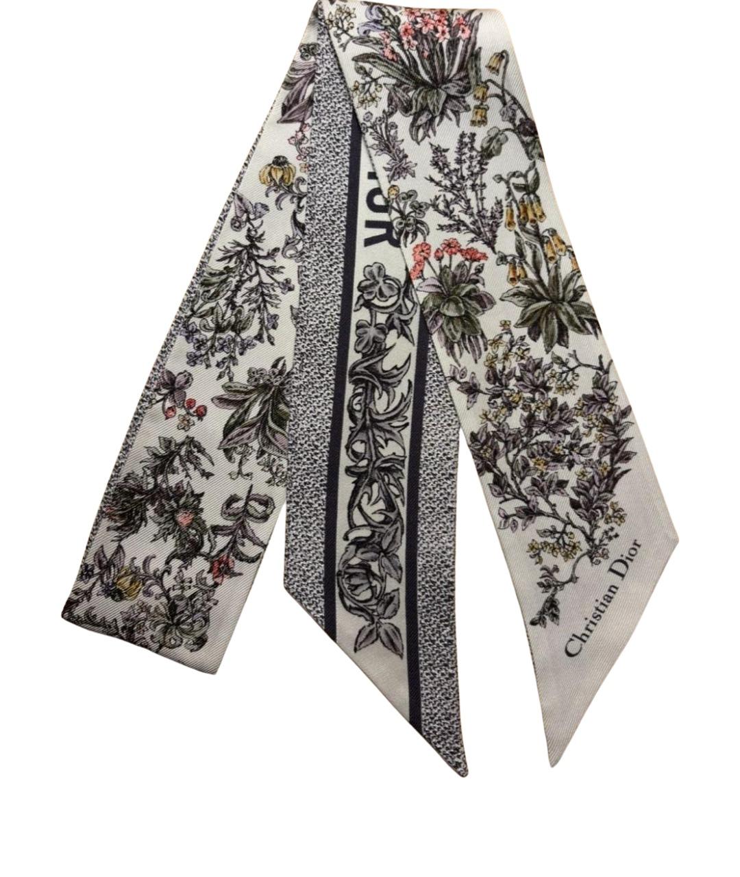 CHRISTIAN DIOR Мульти шелковый шарф, фото 1