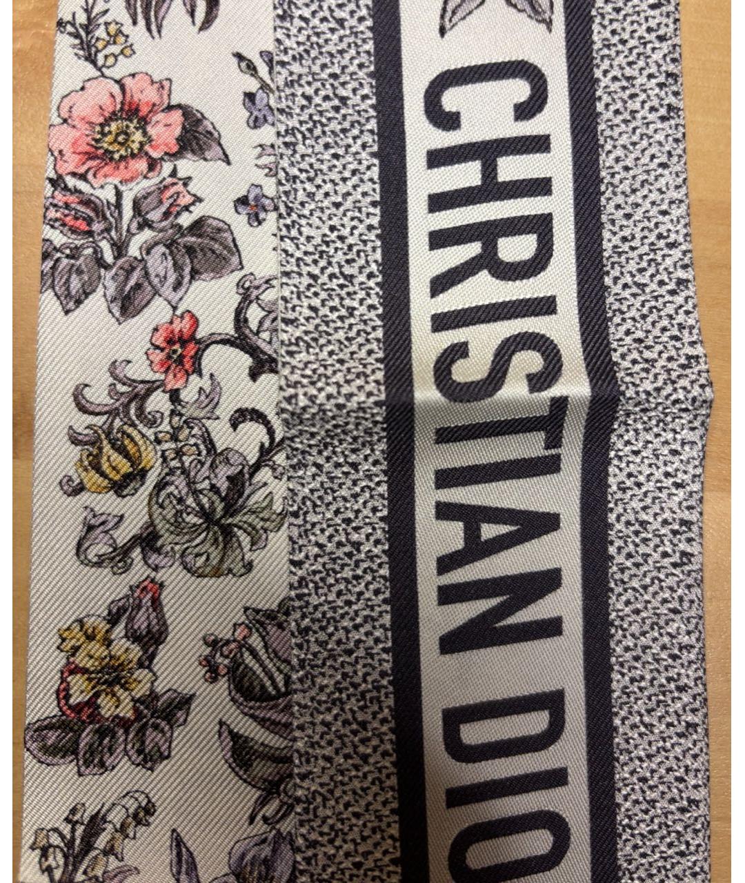 CHRISTIAN DIOR Мульти шелковый шарф, фото 2