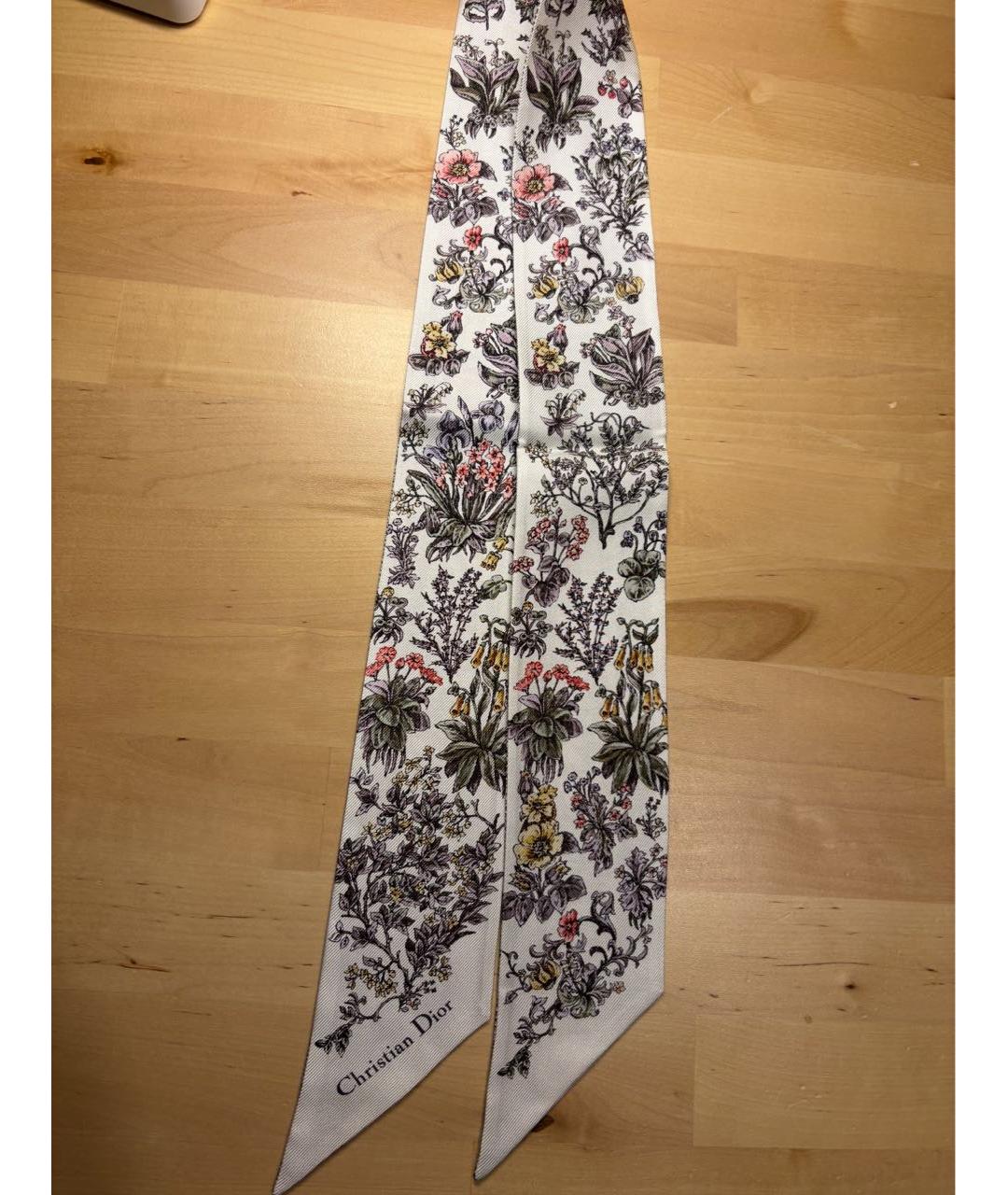 CHRISTIAN DIOR Мульти шелковый шарф, фото 5