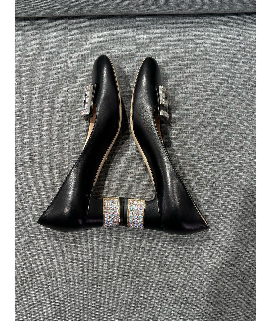 GUCCI Черные кожаные туфли, фото 3