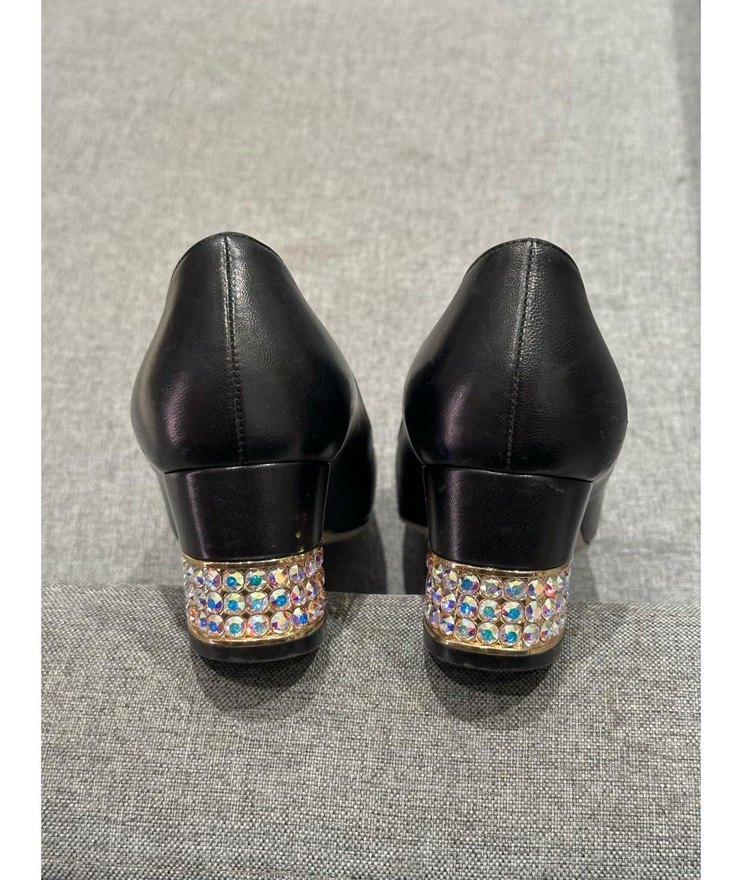 GUCCI Черные кожаные туфли, фото 6