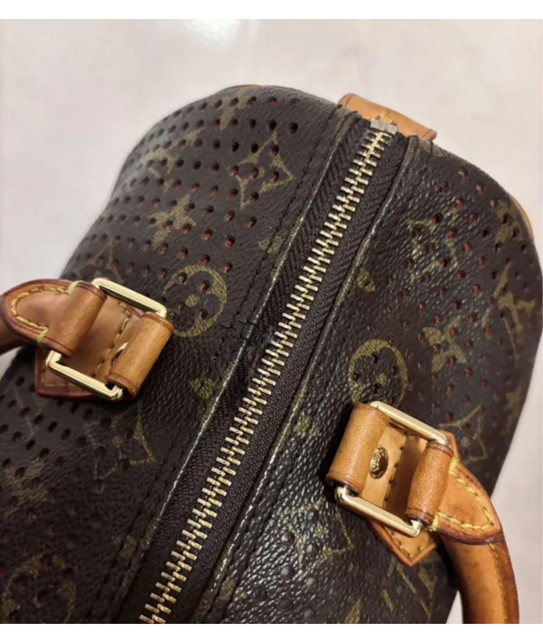 LOUIS VUITTON Коричневая сумка с короткими ручками, фото 5