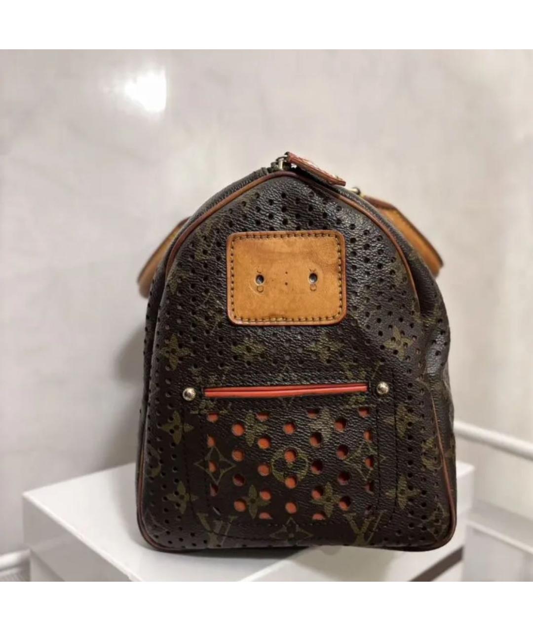 LOUIS VUITTON Коричневая сумка с короткими ручками, фото 6