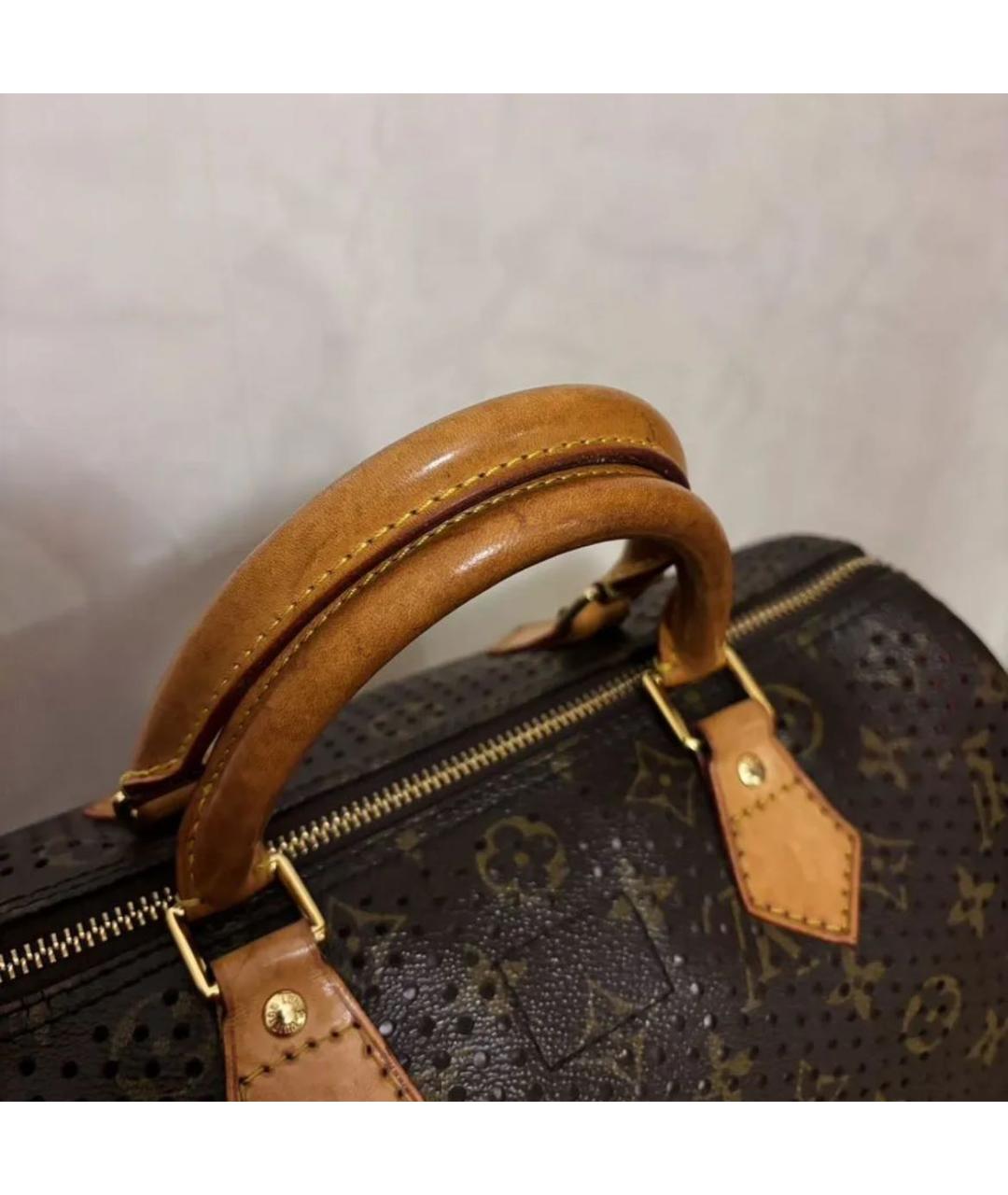 LOUIS VUITTON Коричневая сумка с короткими ручками, фото 3