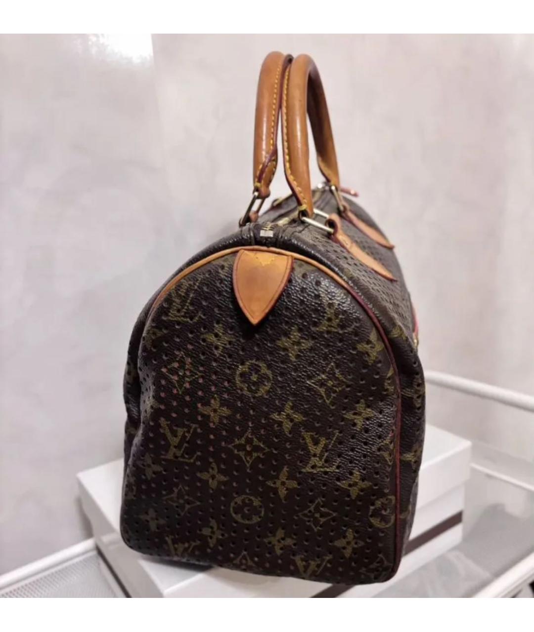 LOUIS VUITTON Коричневая сумка с короткими ручками, фото 2