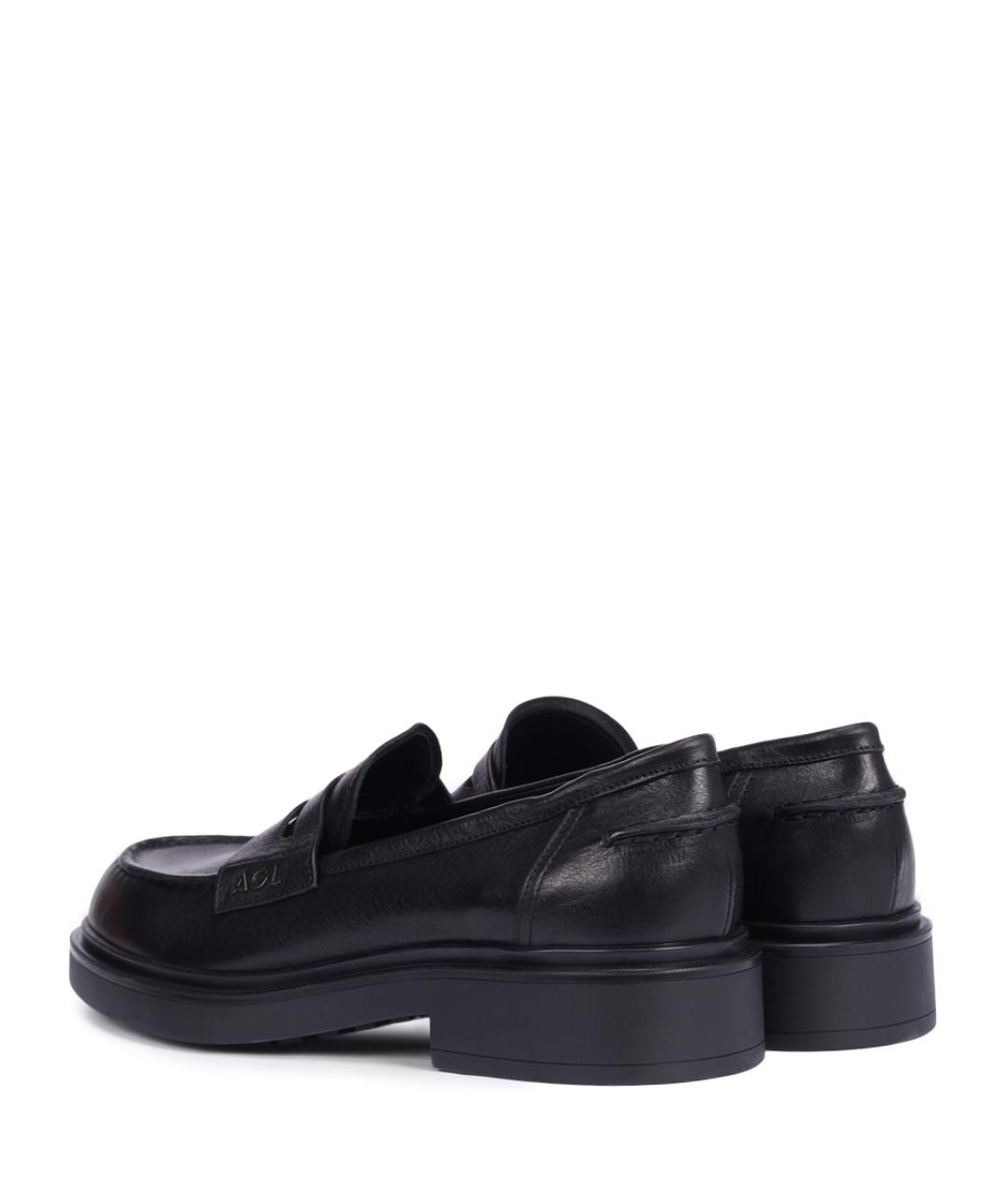 AGL Черные кожаные лоферы, фото 4